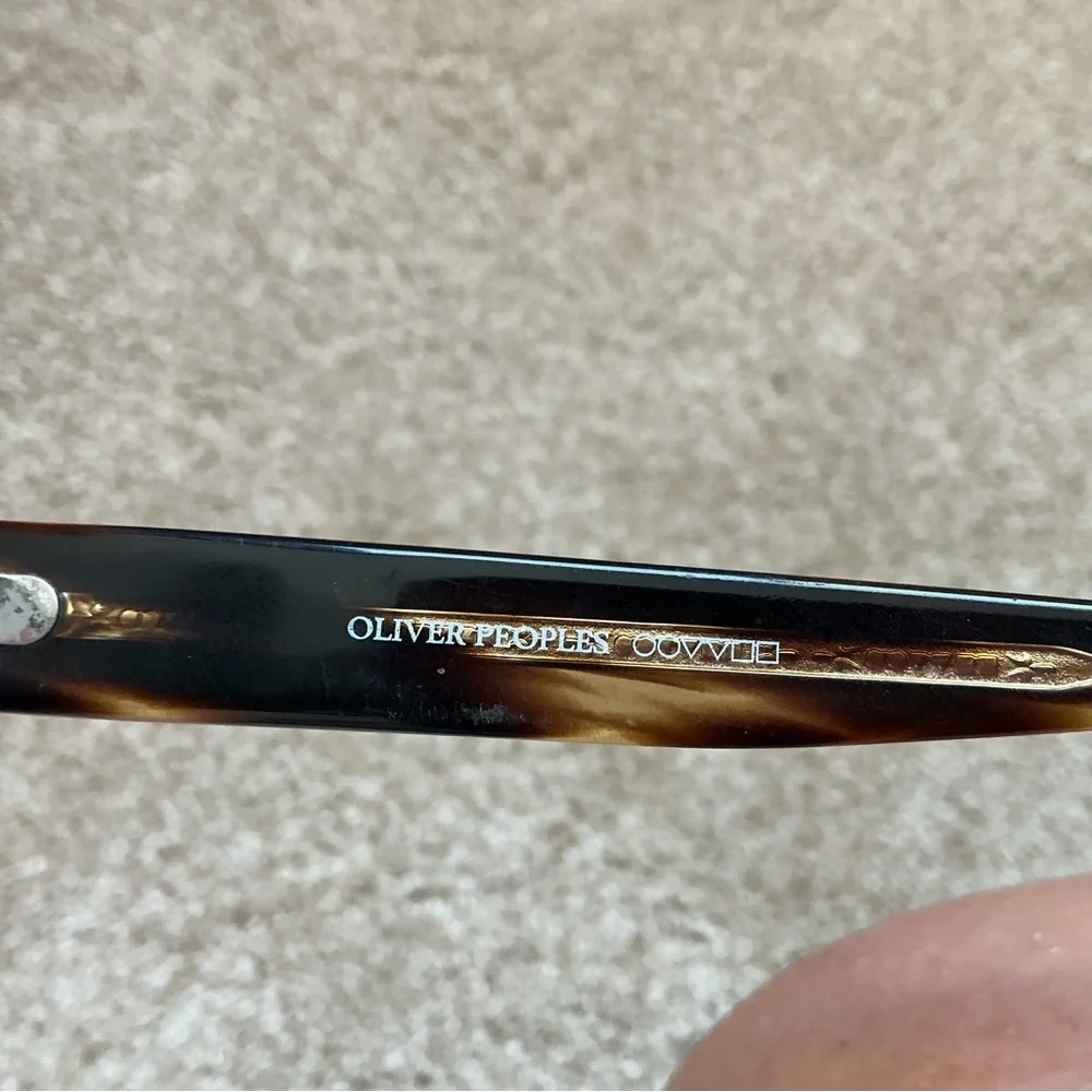 Oliver Peoples Tortoiseshell Rectangular Frames - Dark Brown & Honey WACKS